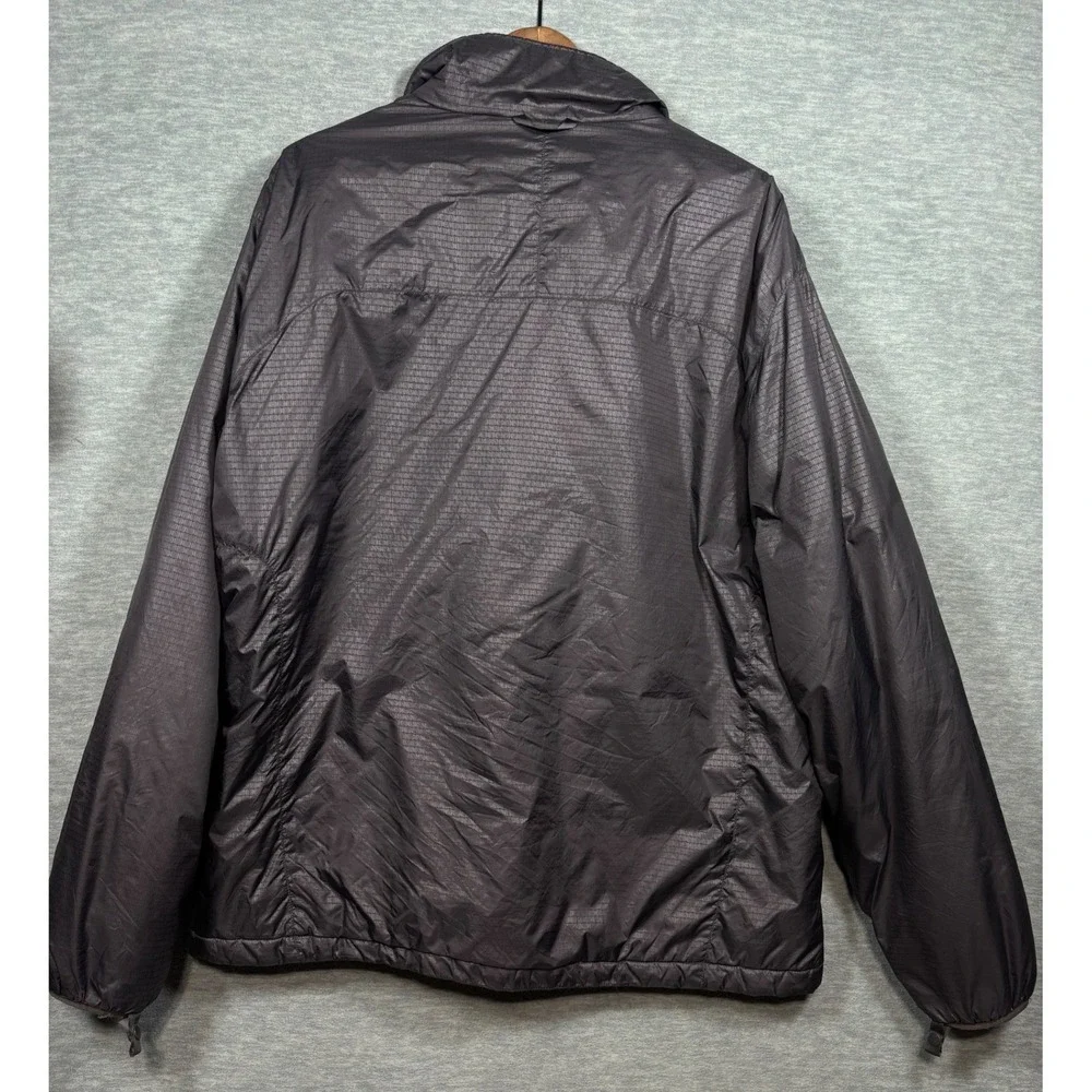 The‎ North Face Mens XL Gray Full Zip Ripstop Puffer Jacket Fleece Lined Collar